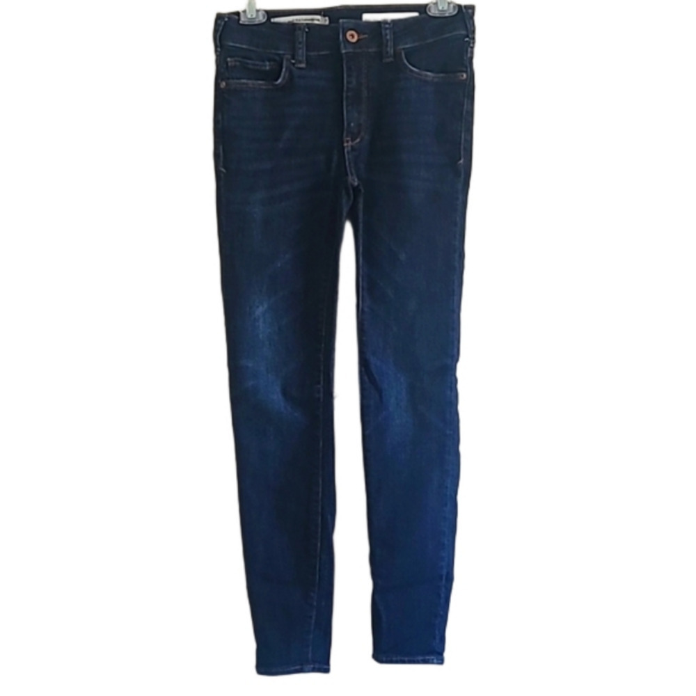 Anthropologie Pilcro And The Letterpress Dark Wash High Rise Skinny Legging Jean